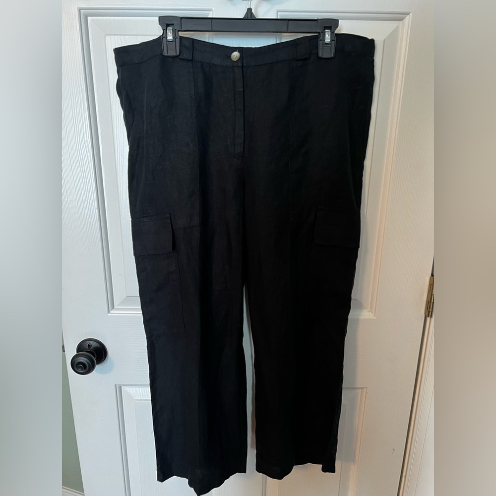 In The Wash Linen Cargo Pants